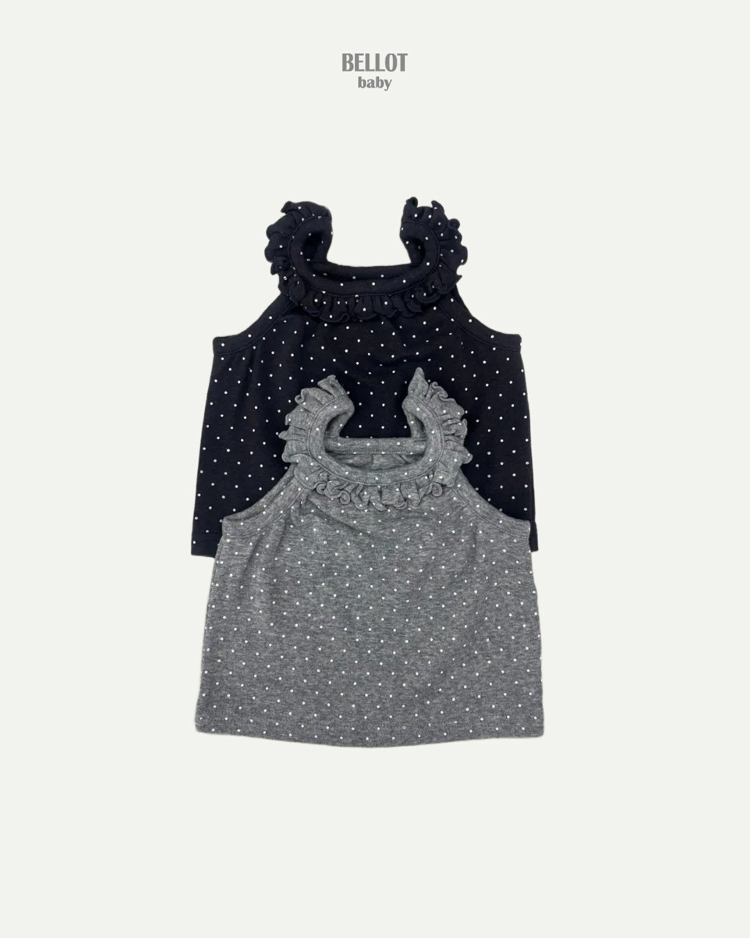［BELLOT］Dot frill camisole (baby)