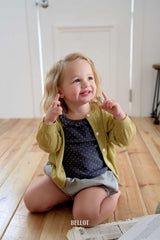 ［BELLOT］Dot frill camisole (baby)