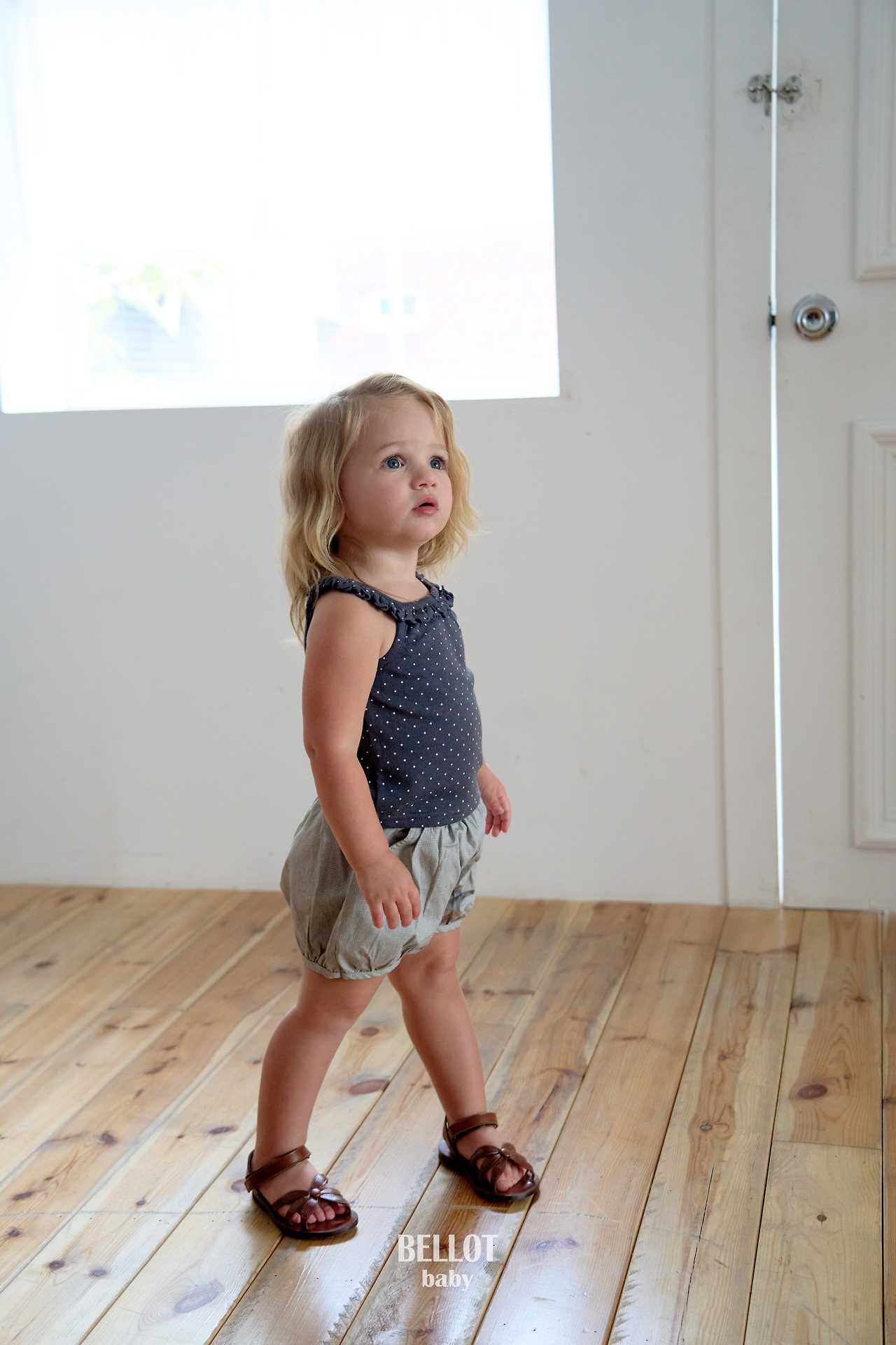 ［BELLOT］Dot frill camisole (baby)