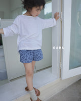 ［oahu］Leopard terry short pants