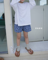 ［oahu］Leopard terry short pants