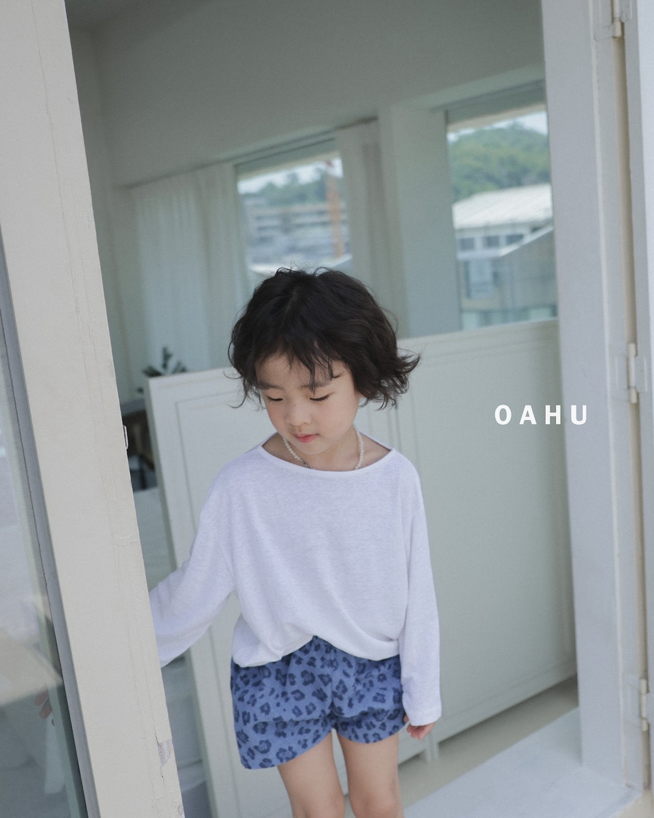 ［oahu］Leopard terry short pants