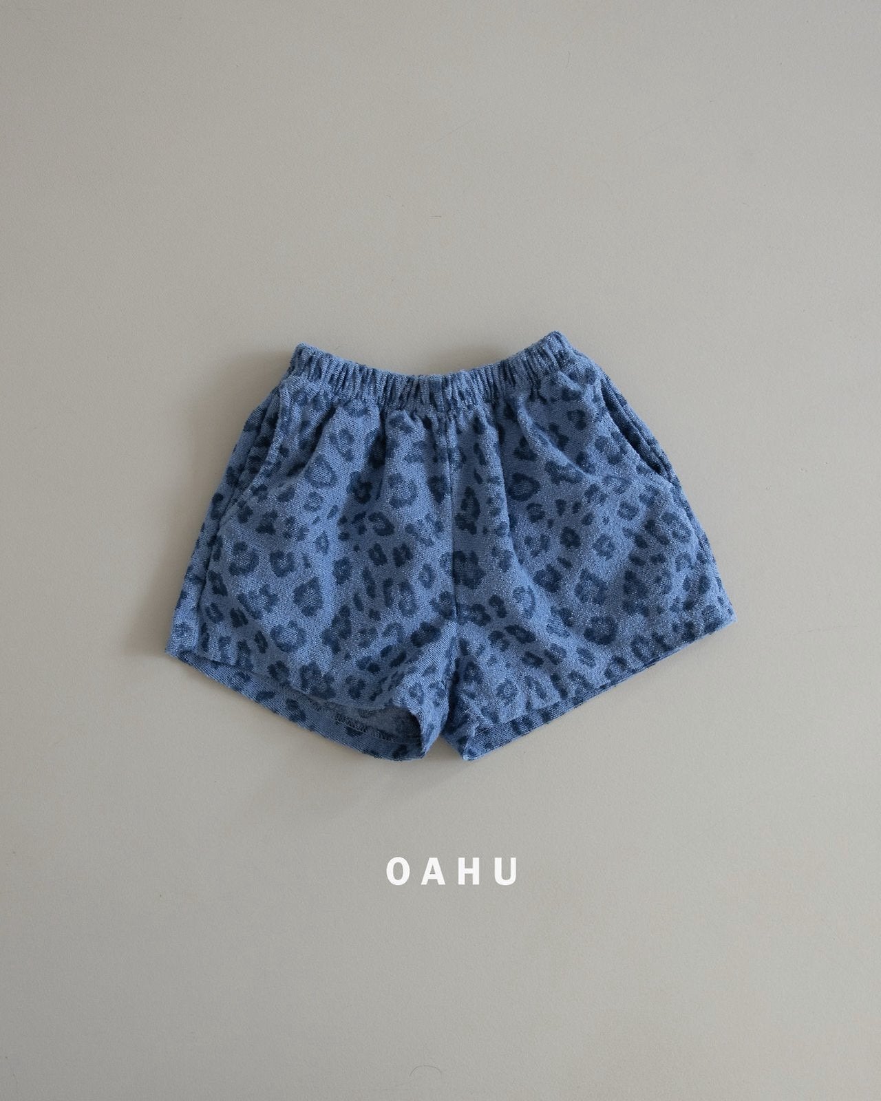 ［oahu］Leopard terry short pants