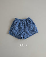 ［oahu］Leopard terry short pants