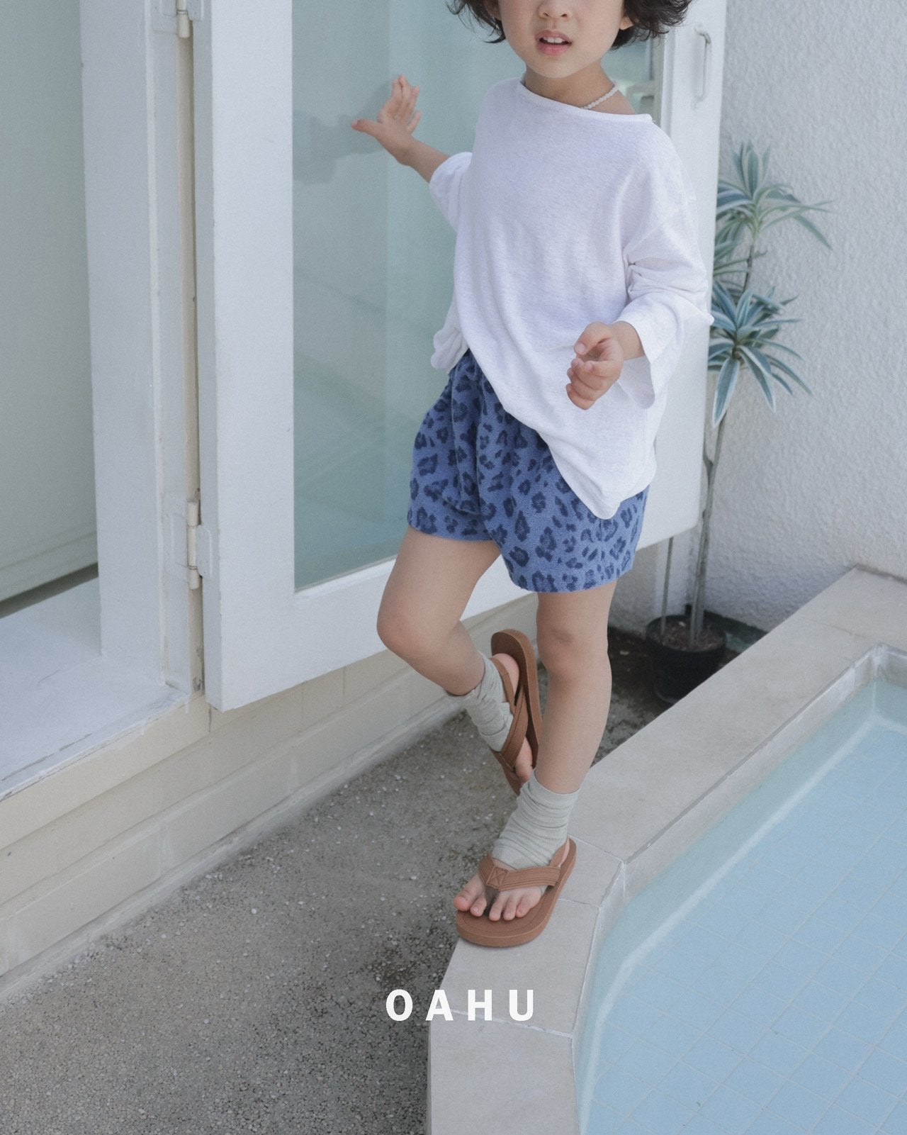 ［oahu］Summer boatneck tee