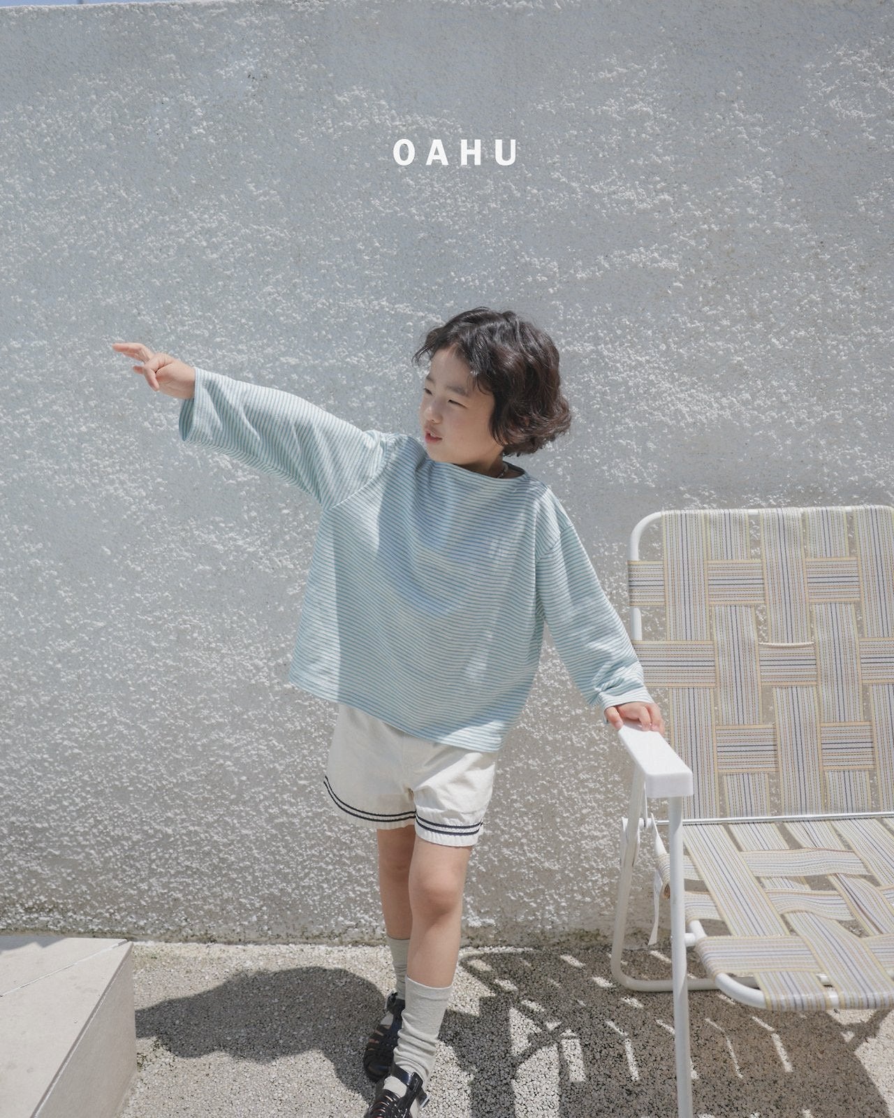 ［oahu］Summer boatneck tee