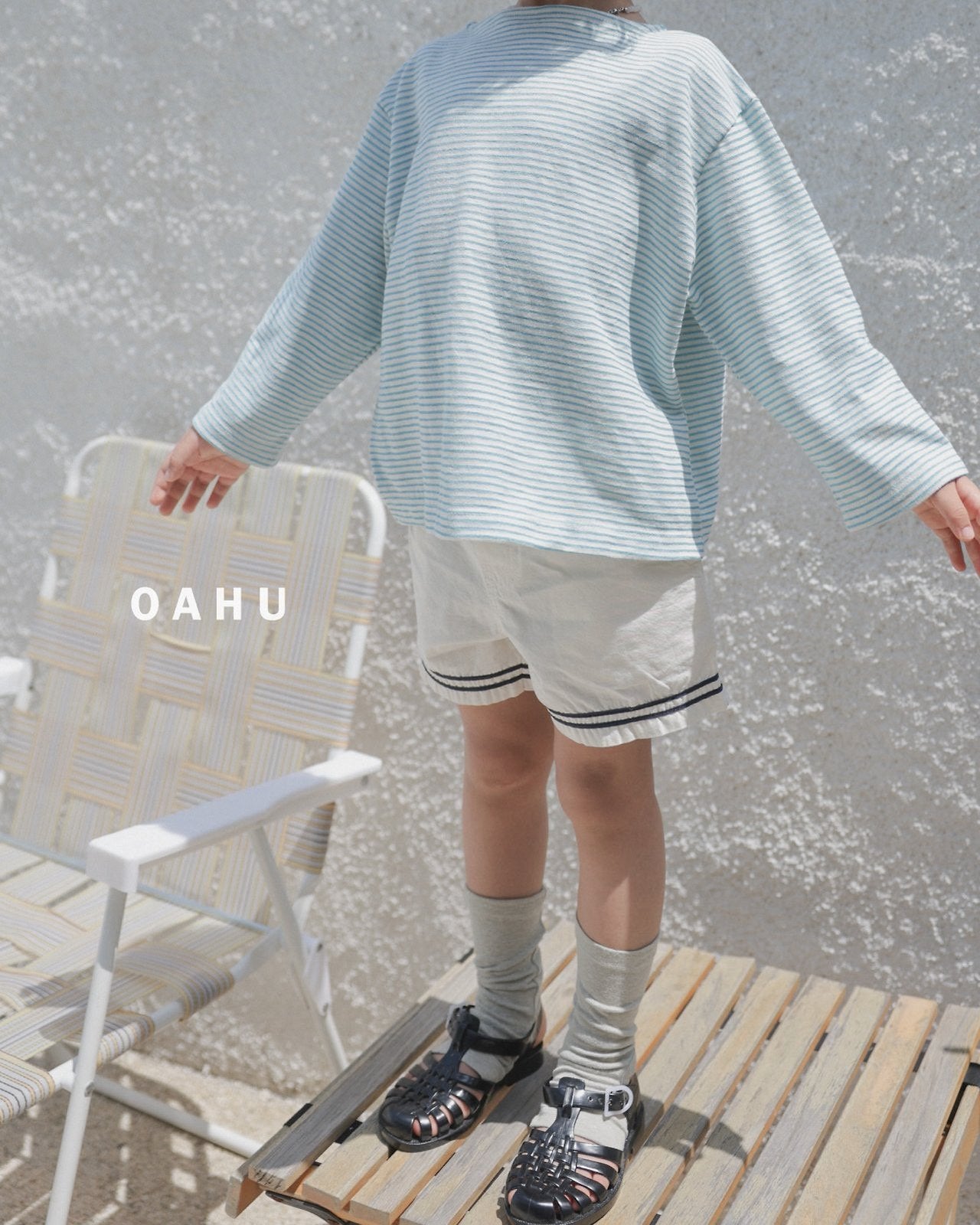 ［oahu］Summer boatneck tee