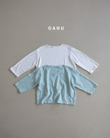 ［oahu］Summer boatneck tee