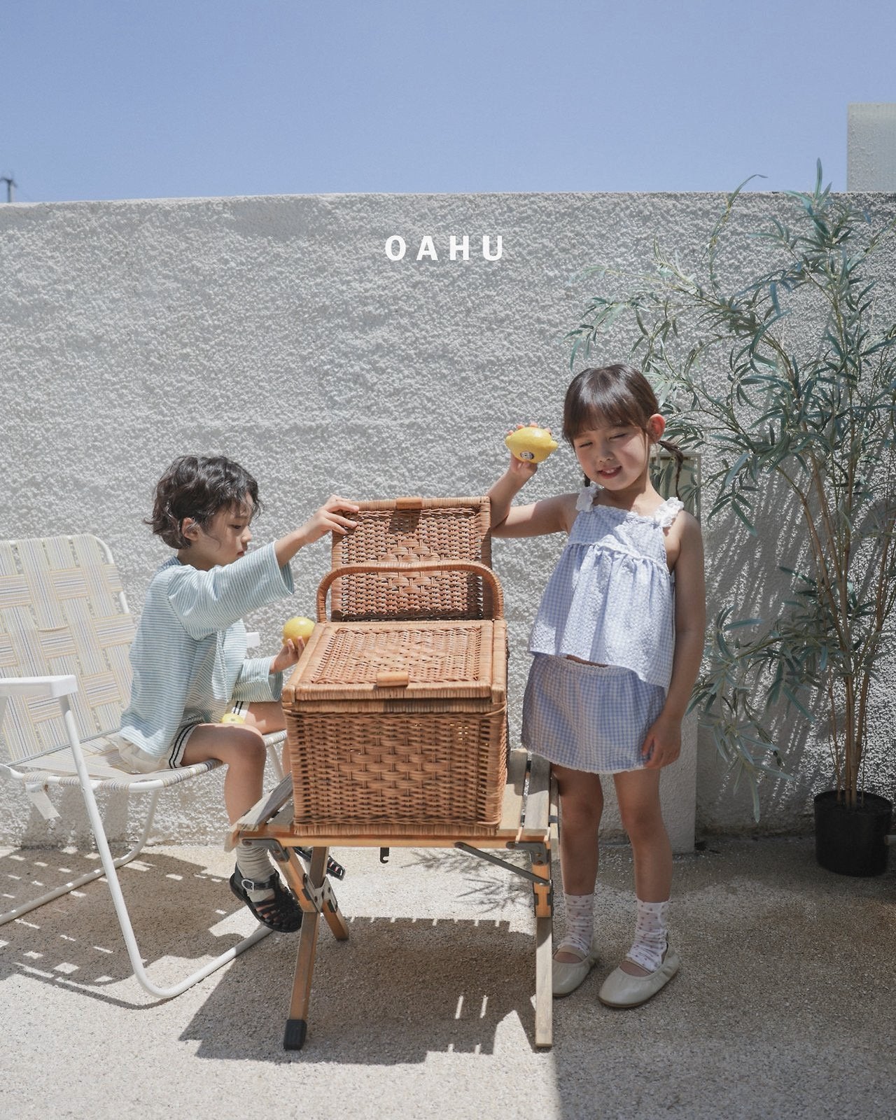 ［oahu］Cony lace skirt pants