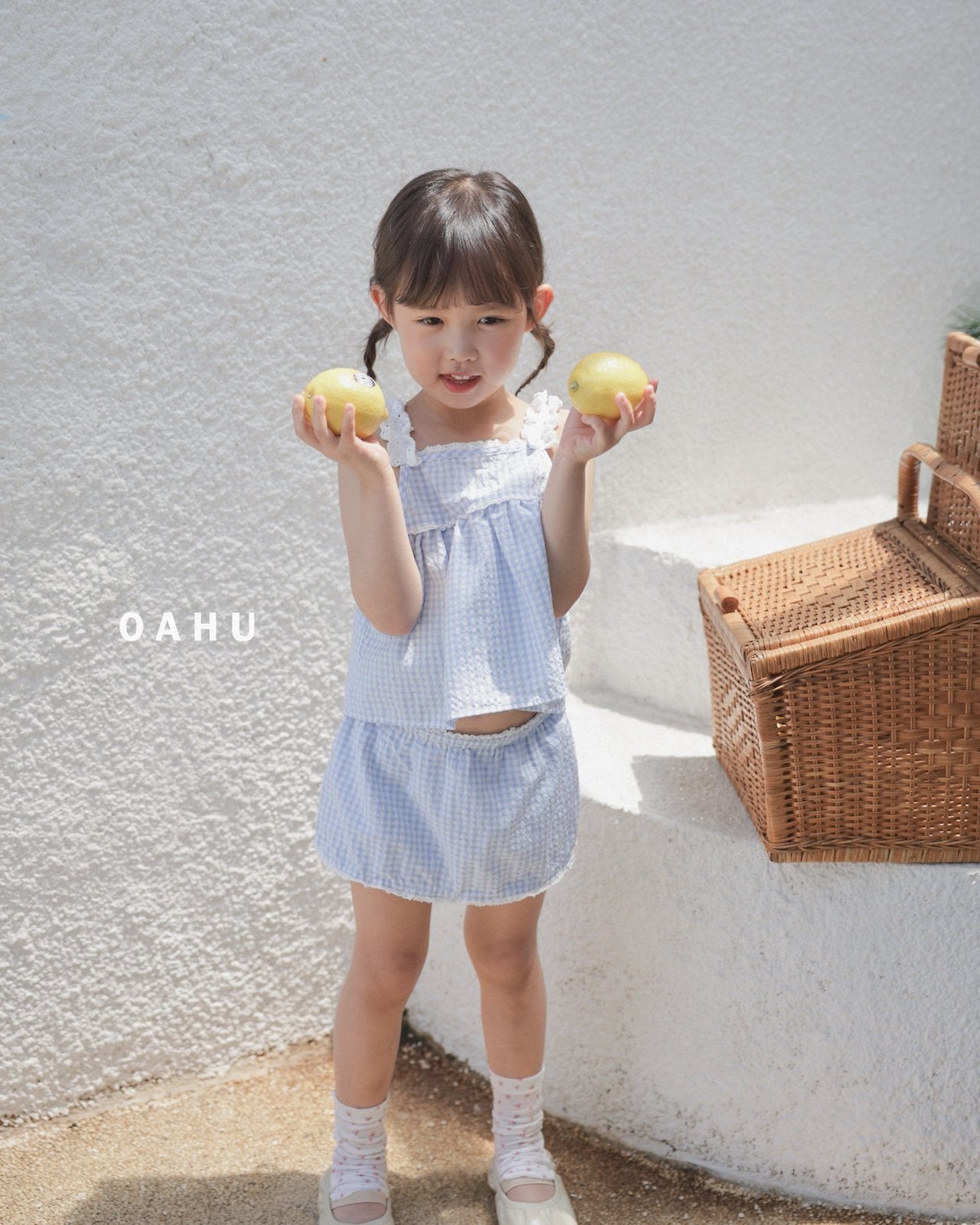 ［oahu］Cony lace skirt pants