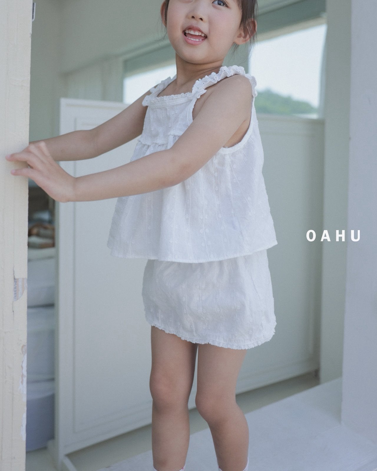 ［oahu］Cony lace skirt pants