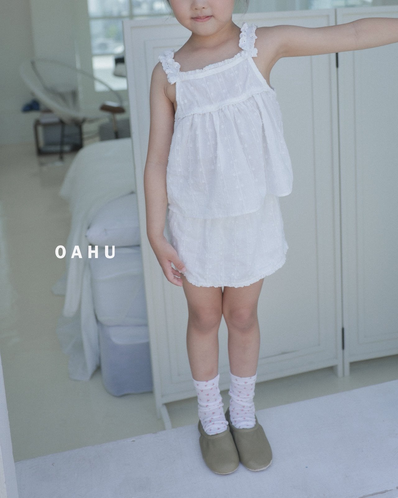 ［oahu］Cony lace skirt pants