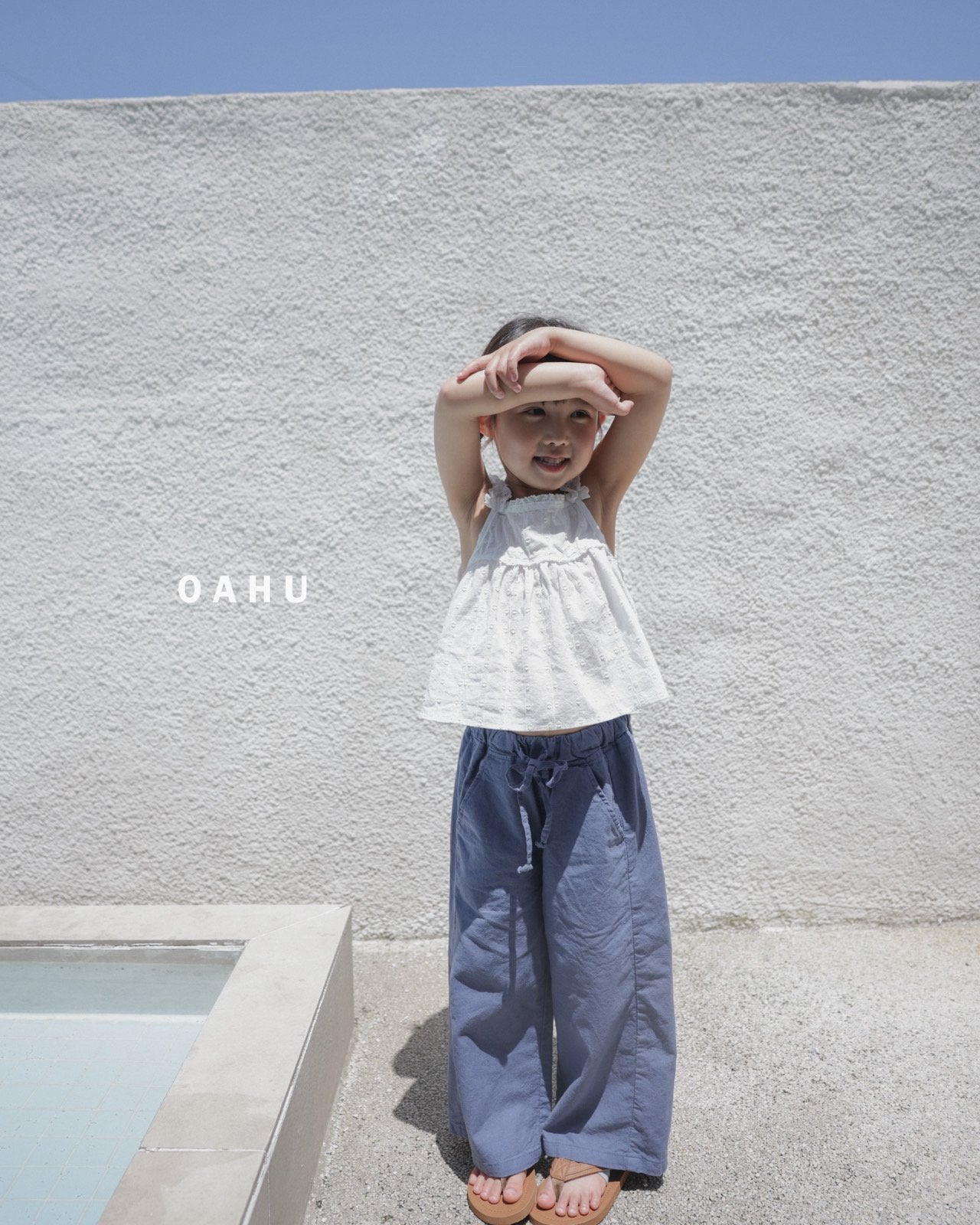 ［oahu］Woody pigment linen pants