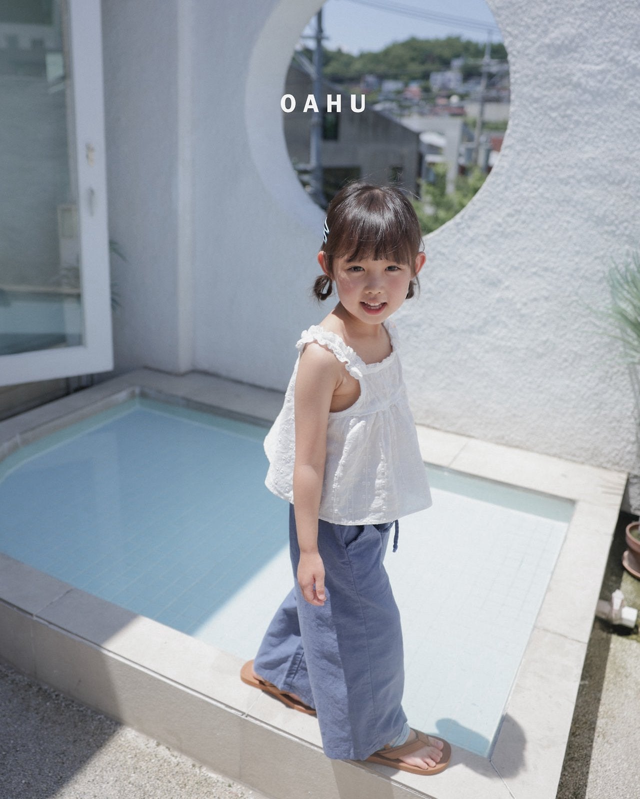 ［oahu］Woody pigment linen pants