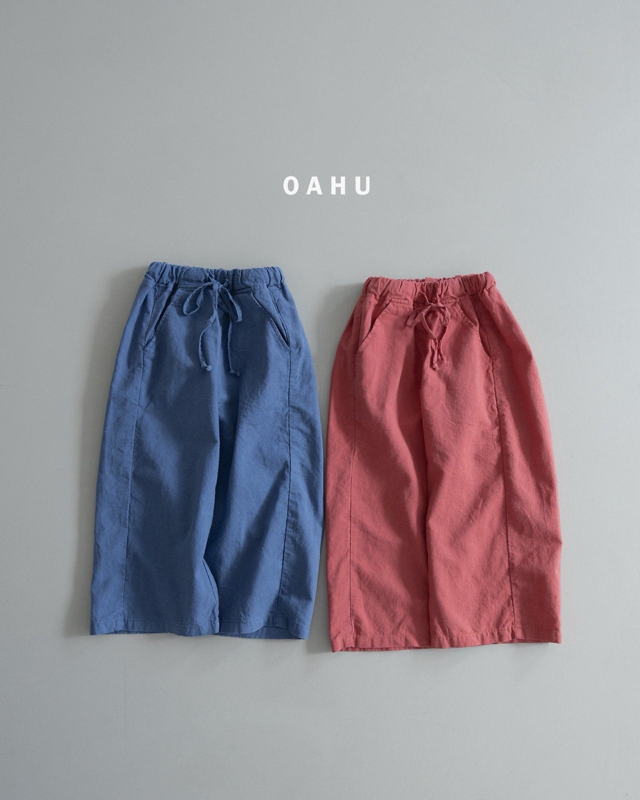 ［oahu］Woody pigment linen pants