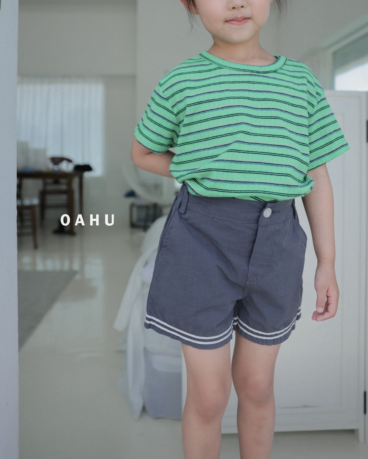 ［oahu］Foret stripe tee