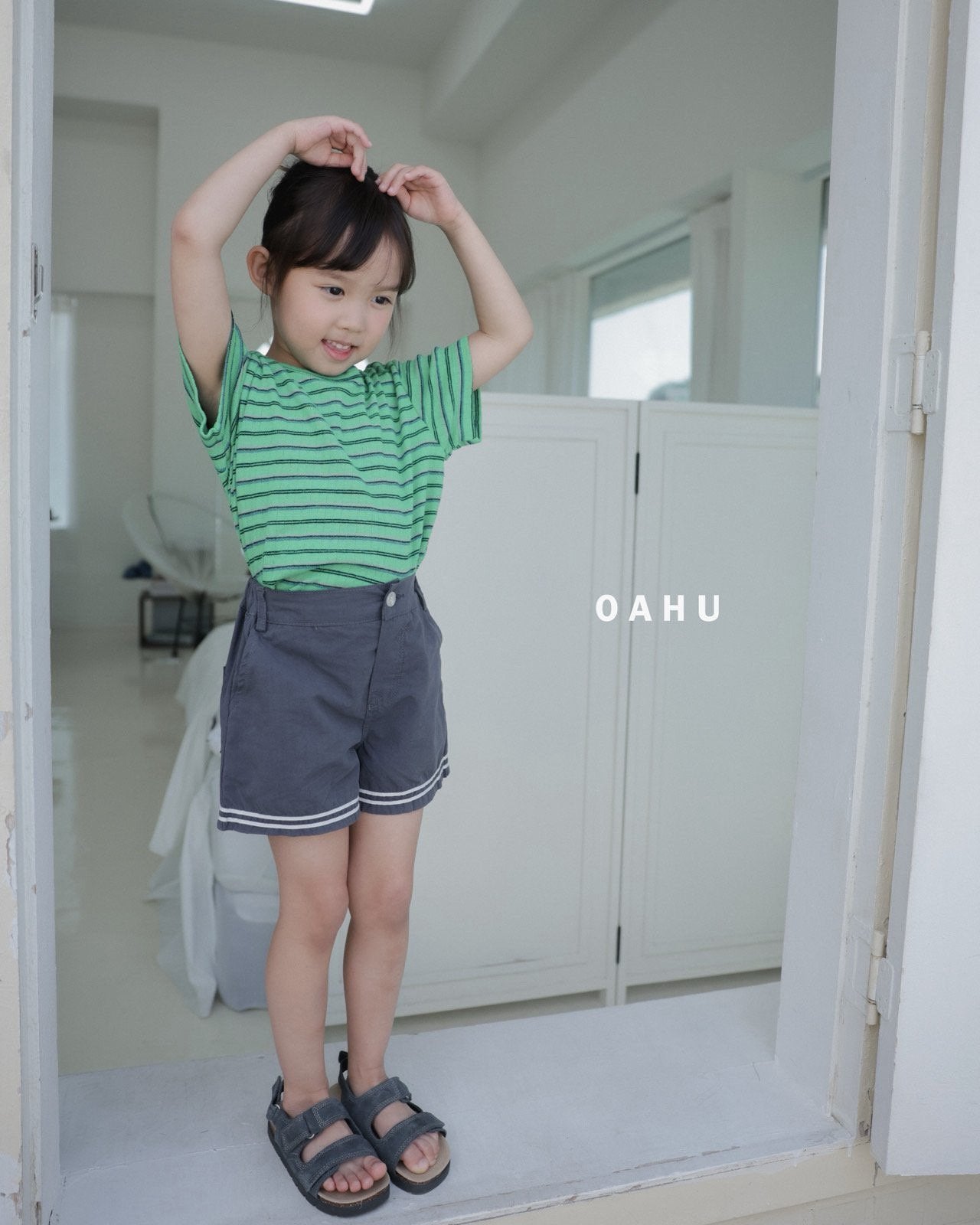 ［oahu］Foret stripe tee