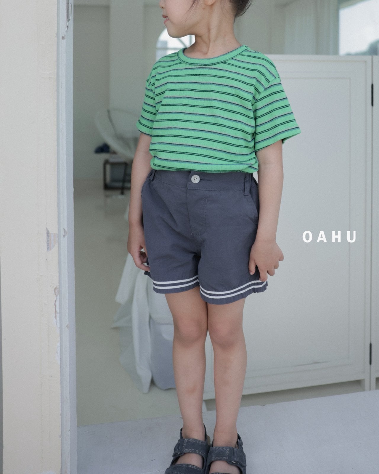 ［oahu］Foret stripe tee
