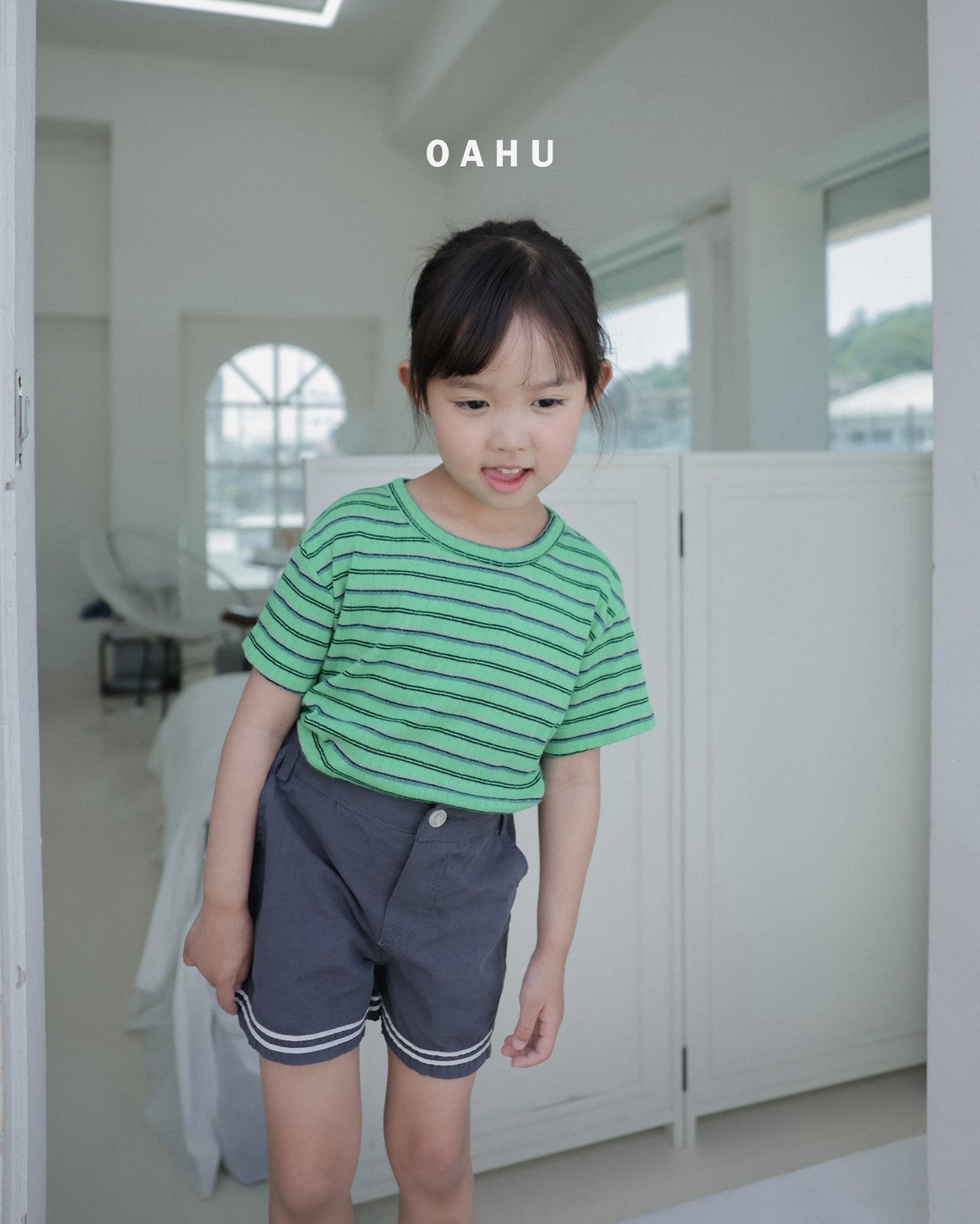 ［oahu］Foret stripe tee