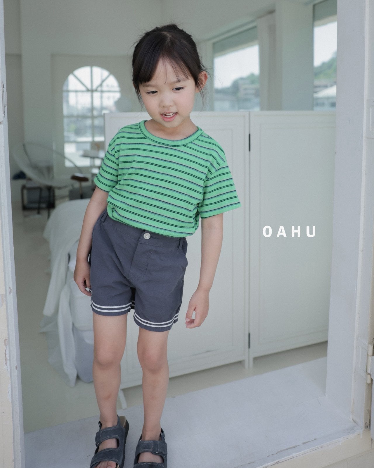 ［oahu］Foret stripe tee