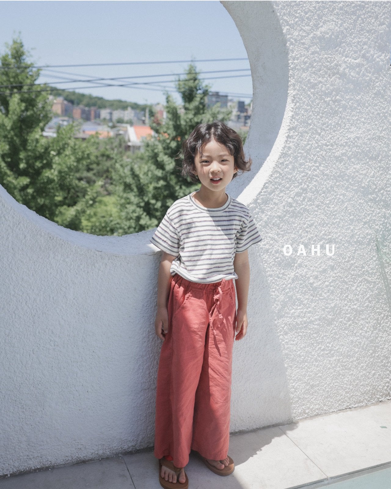 ［oahu］Foret stripe tee
