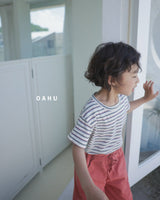 ［oahu］Foret stripe tee