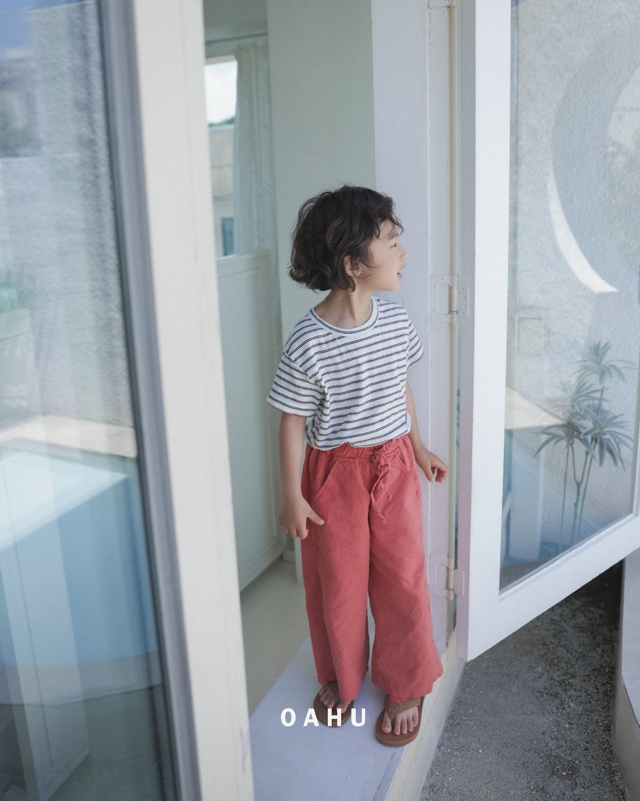 ［oahu］Foret stripe tee