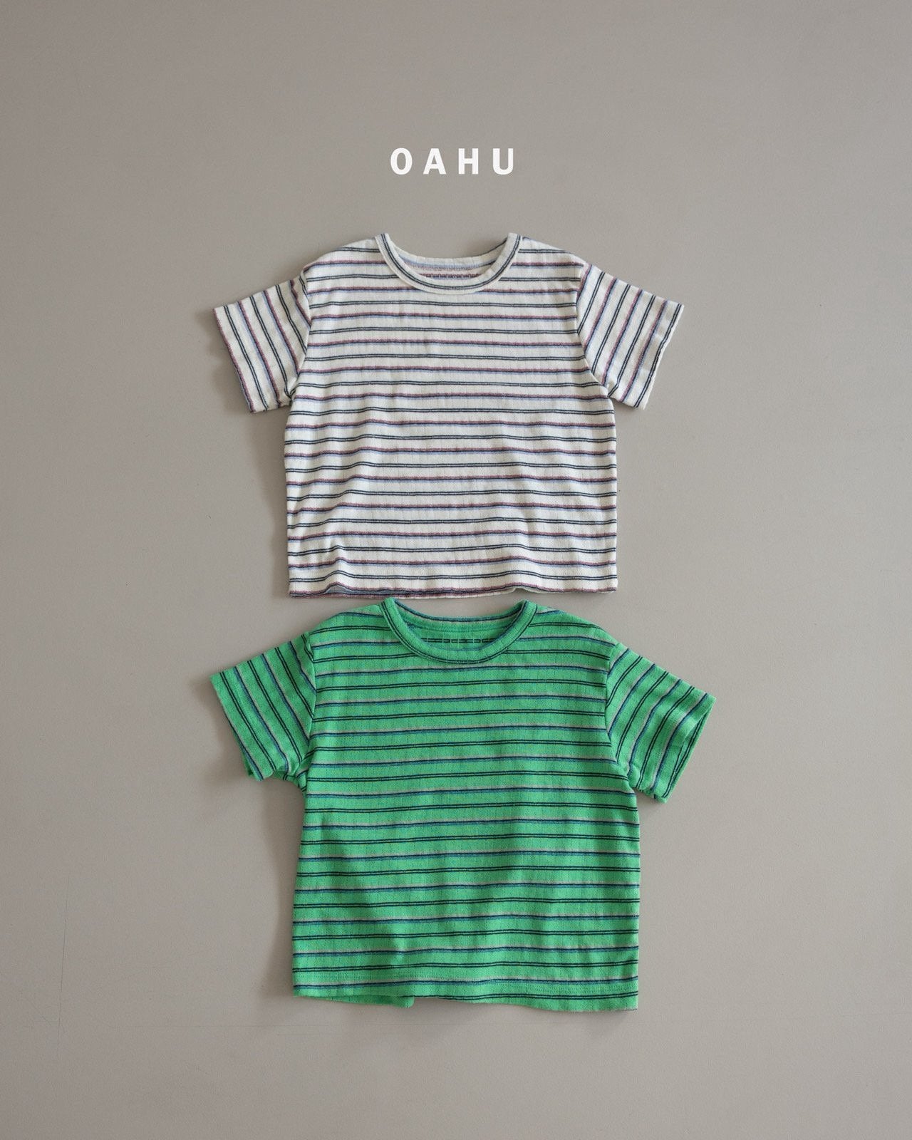［oahu］Foret stripe tee