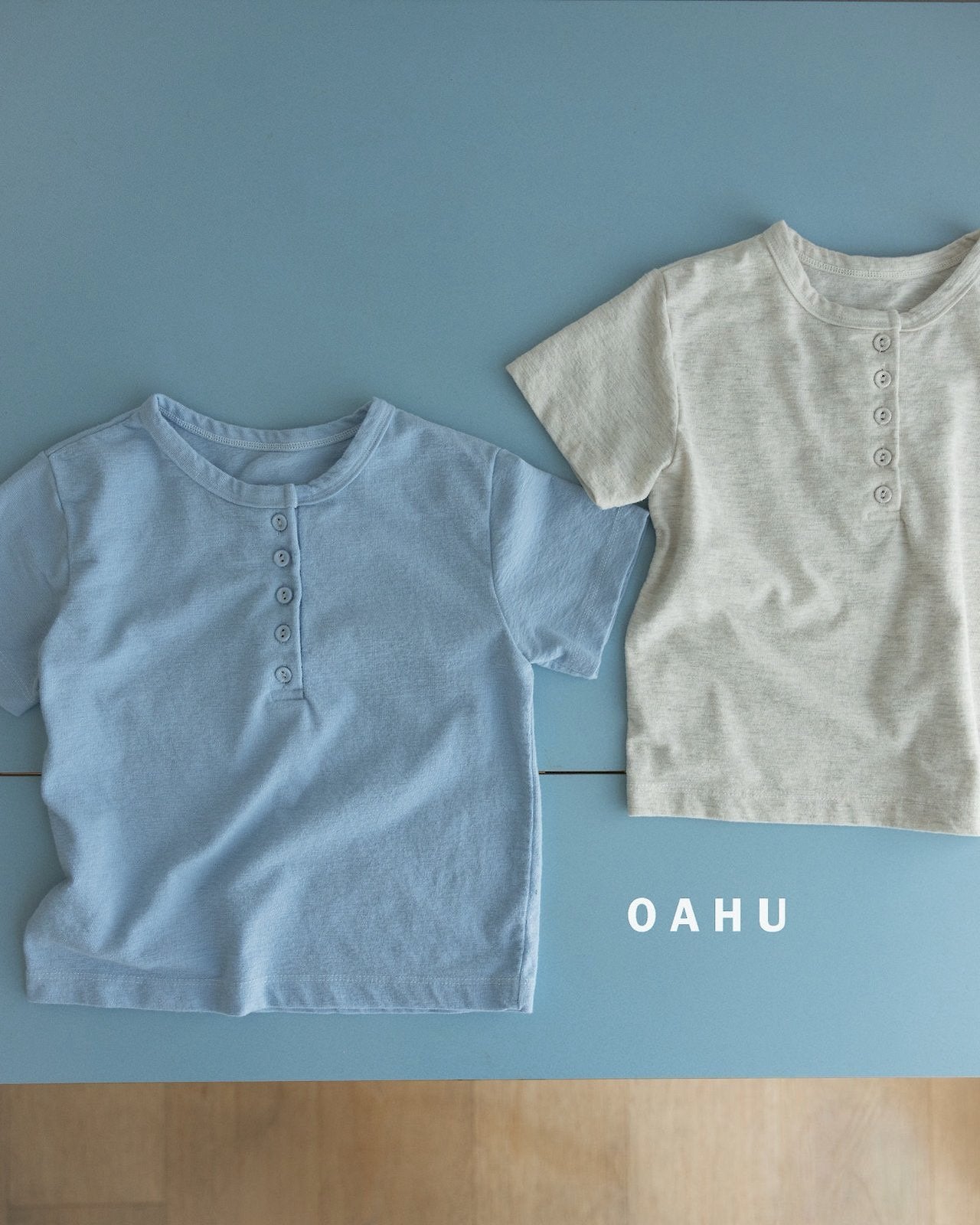 ［oahu］Henry neck tee
