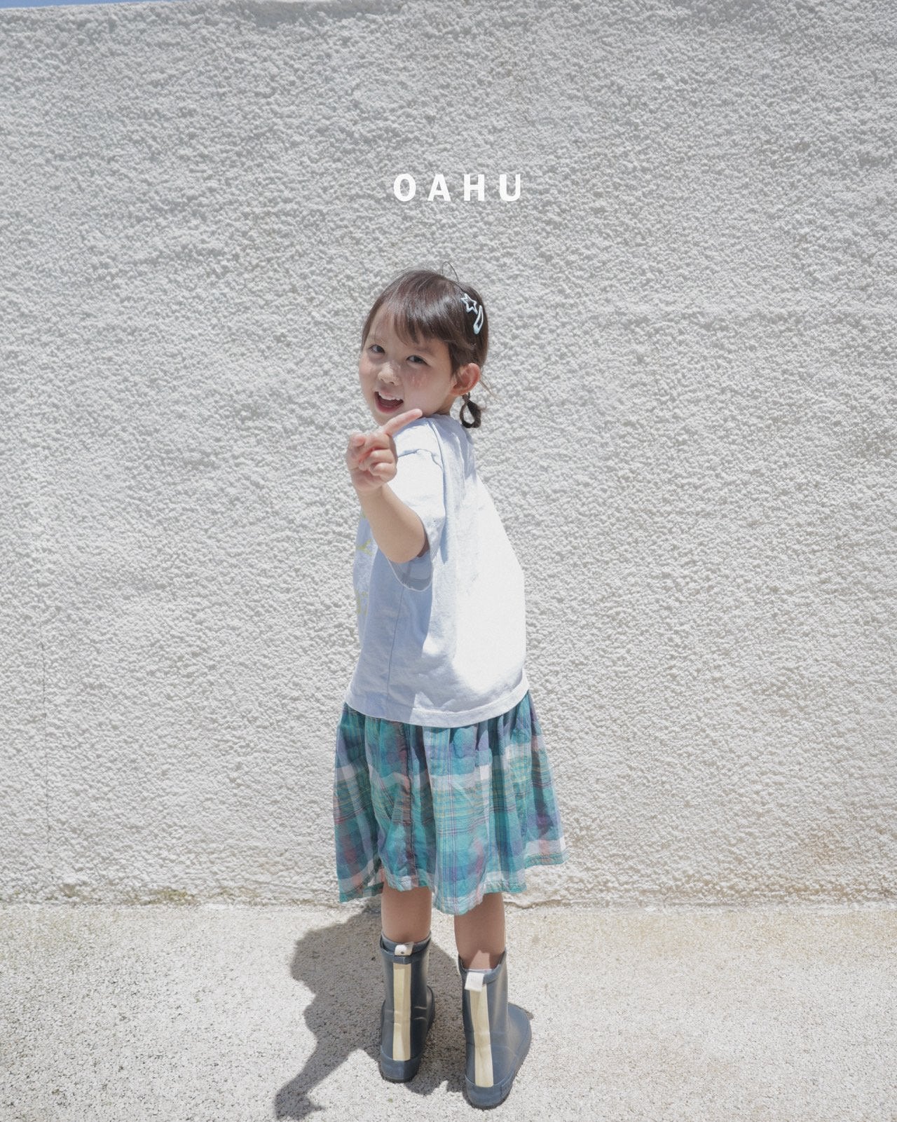 ［oahu］Bims check skirt