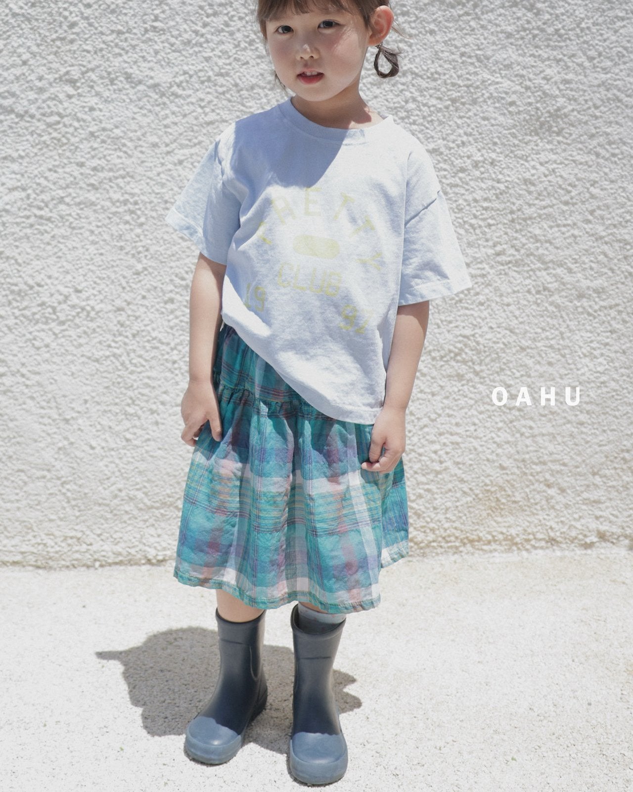 ［oahu］Bims check skirt