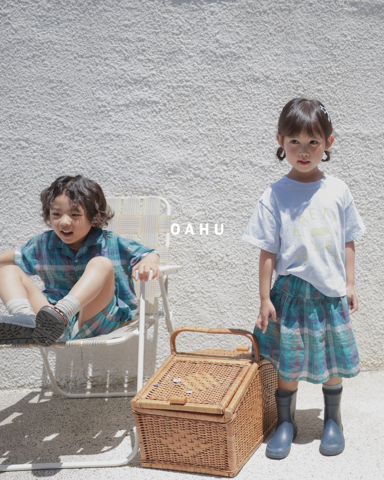 ［oahu］Bims check skirt