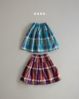 ［oahu］Bims check skirt