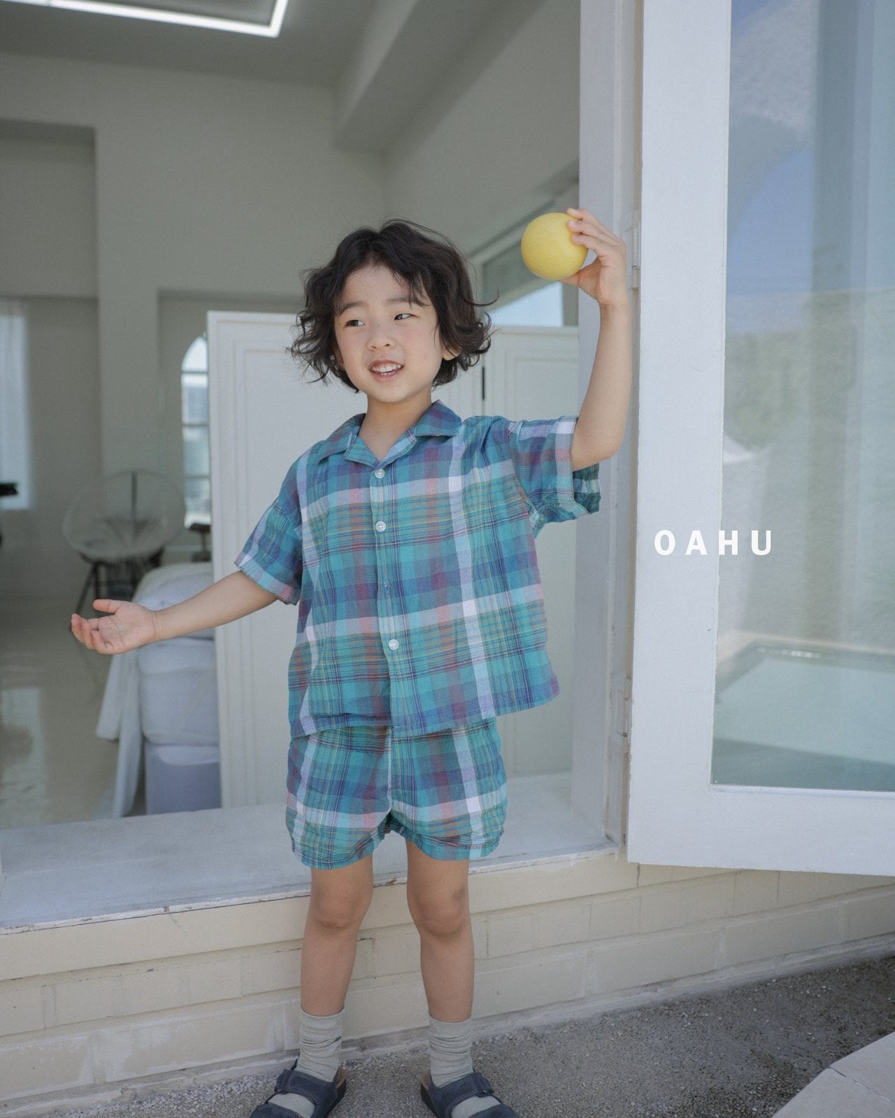 ［oahu］Bims check short pants