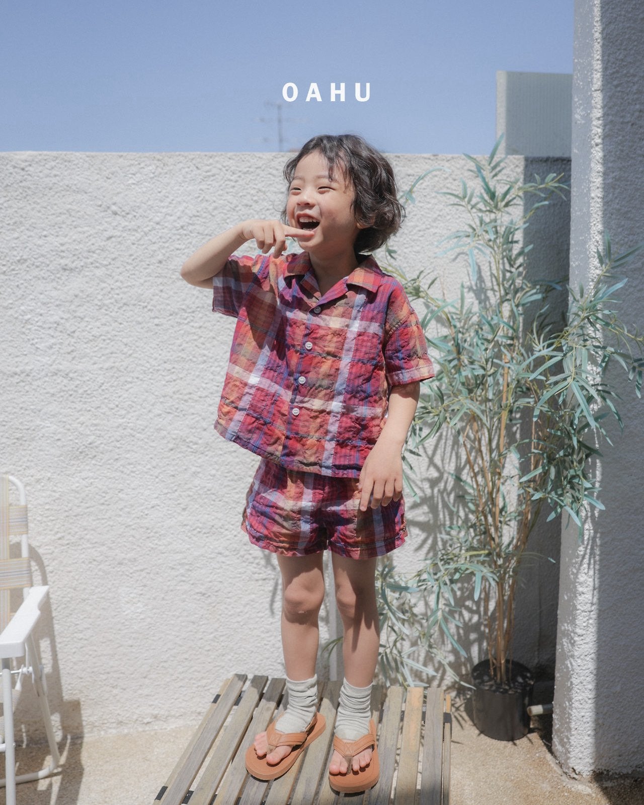 ［oahu］Bims check shirt