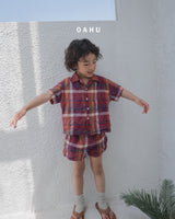 ［oahu］Bims check shirt