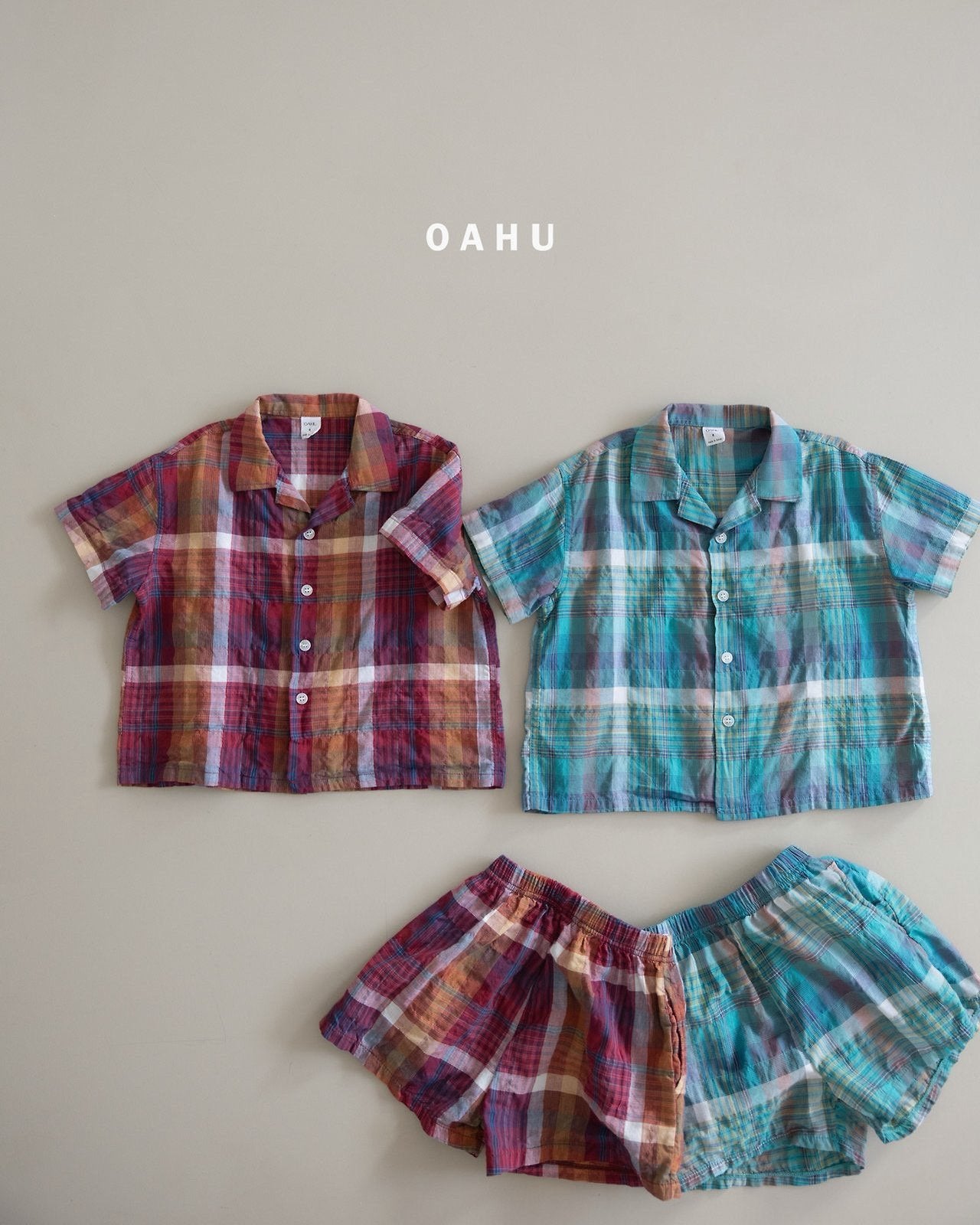 ［oahu］Bims check shirt