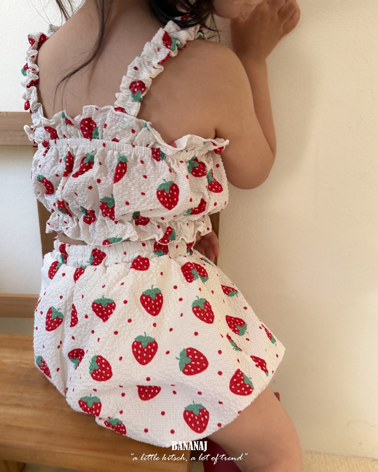 ［BANANAJ］Strawberry balloon pants