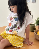 ［BANANAJ］Laura stripe frill pants