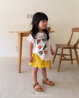 ［BANANAJ］Laura stripe frill pants