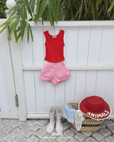 ［BANANAJ］Lia candy sleeveless tops