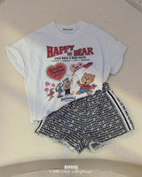 ［BANANAJ］Kiki wind flower short pants