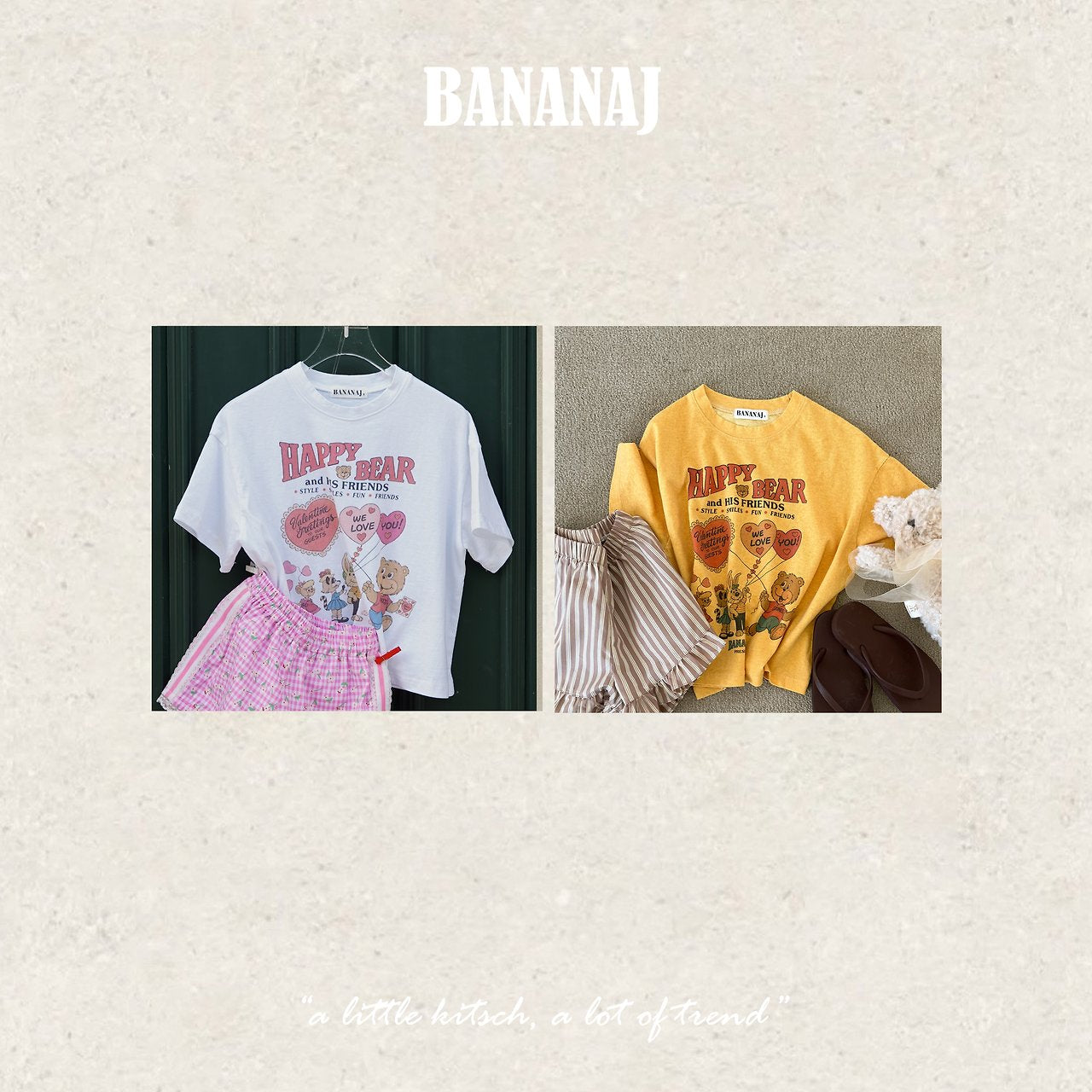［BANANAJ］Mathilda bear tee