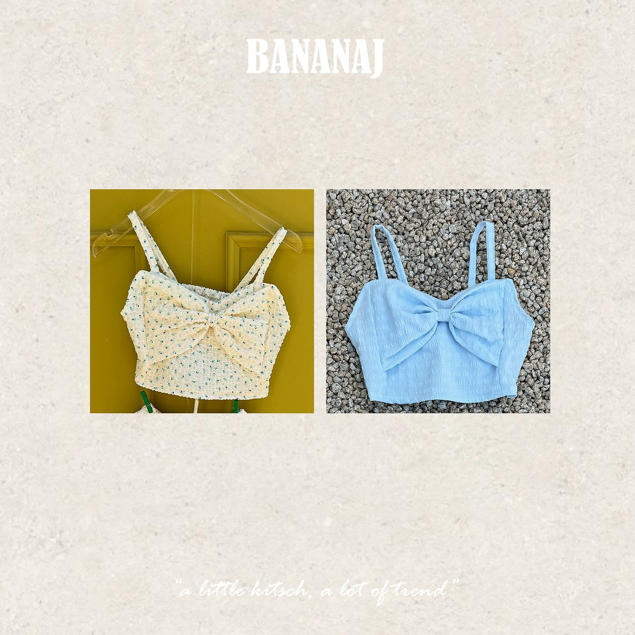 ［BANANAJ］Tinkerbell ribbon top