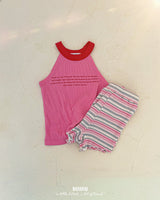 ［BANANAJ］Lettering sleeveless tops