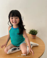 ［BANANAJ］Lettering sleeveless tops