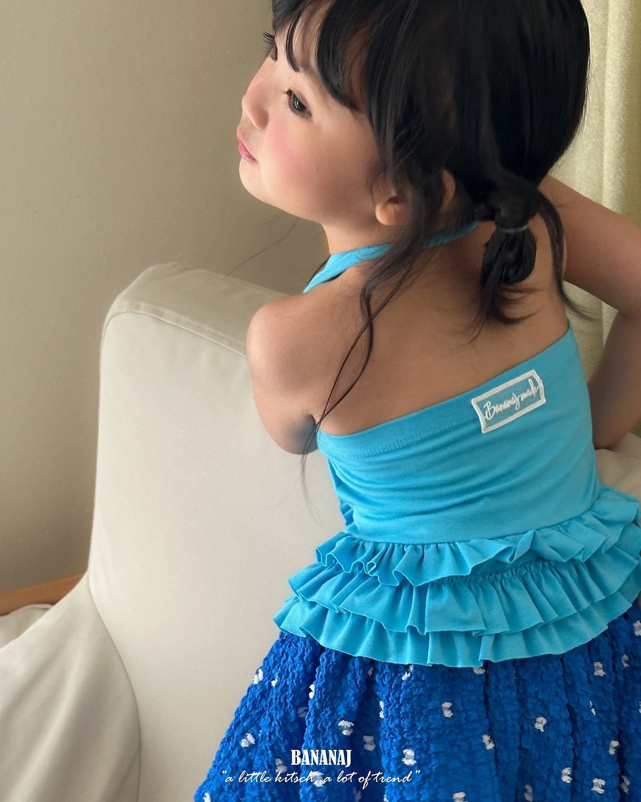 ［BANANAJ］Tina cancan halter tee