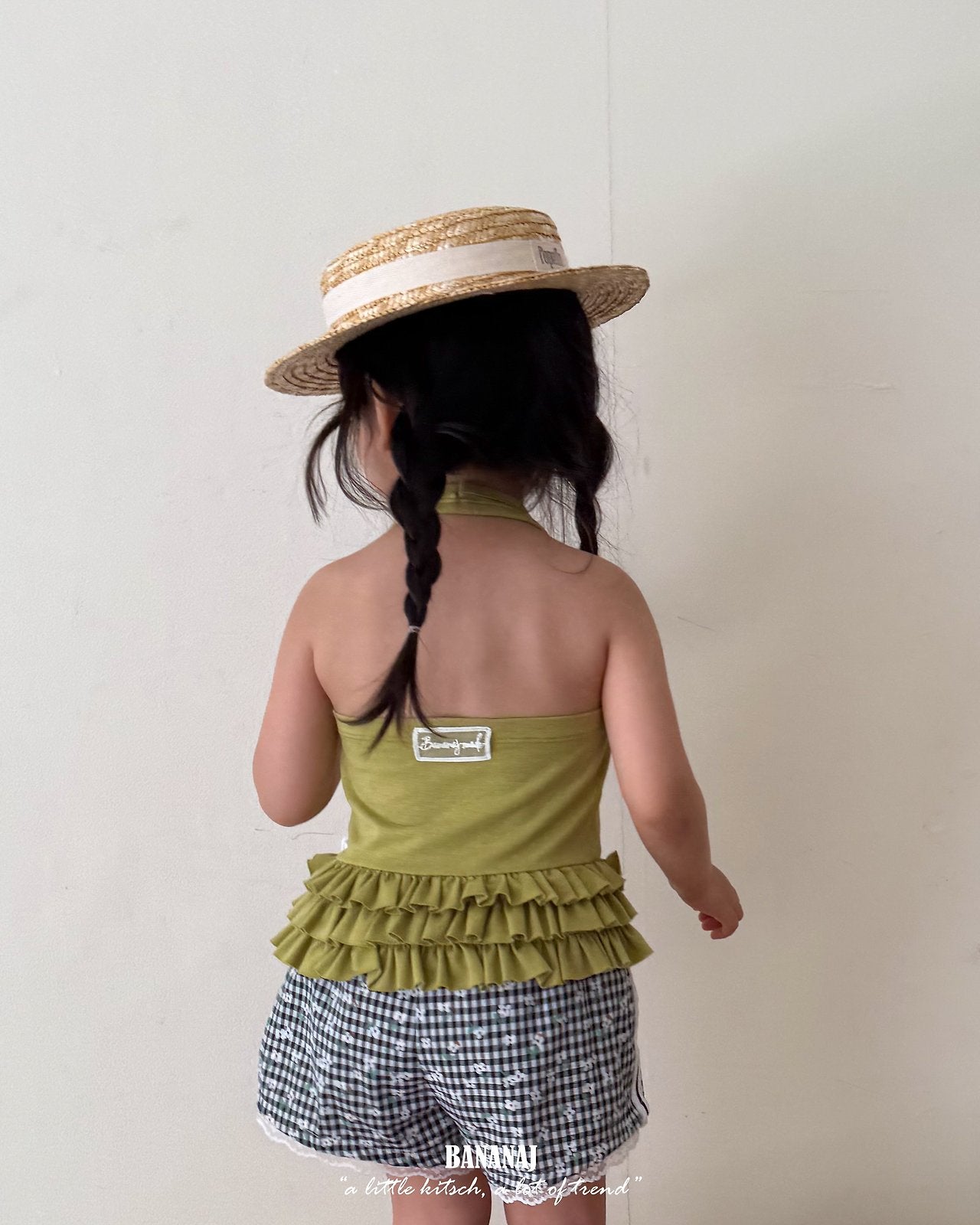 ［BANANAJ］Tina cancan halter tee
