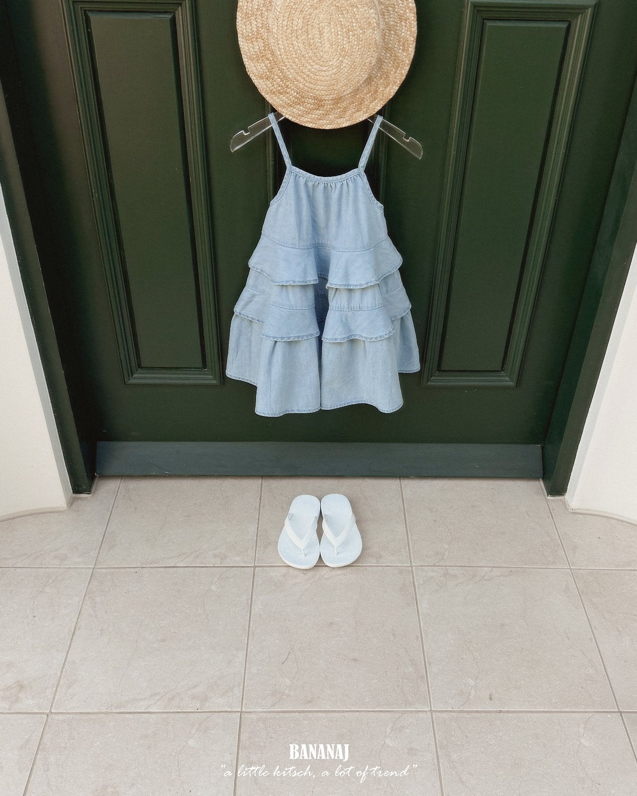 ［BANANAJ］Dorothy denim one-piece