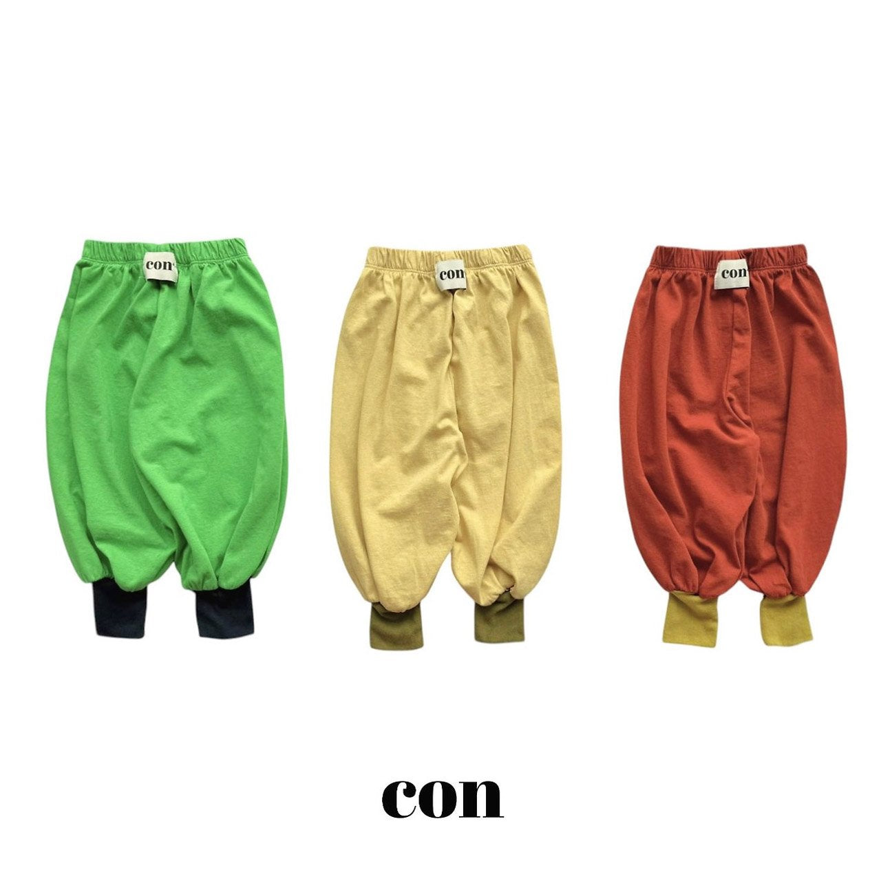 ［con］Block jogger pants